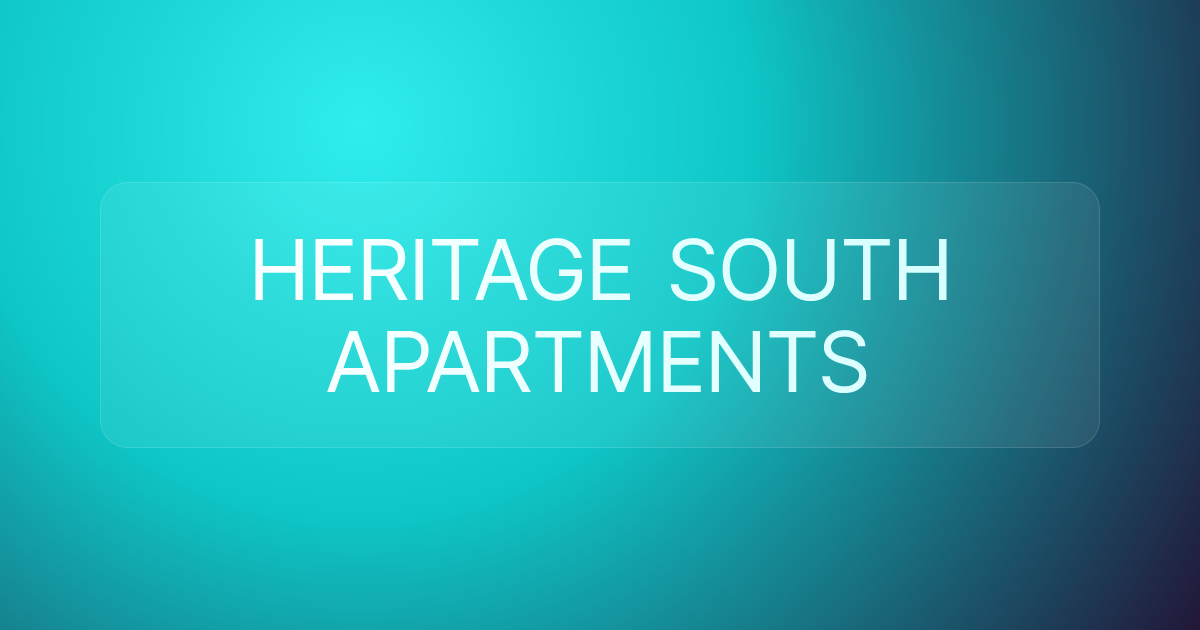 HERITAGE SOUTH APARTMENTS