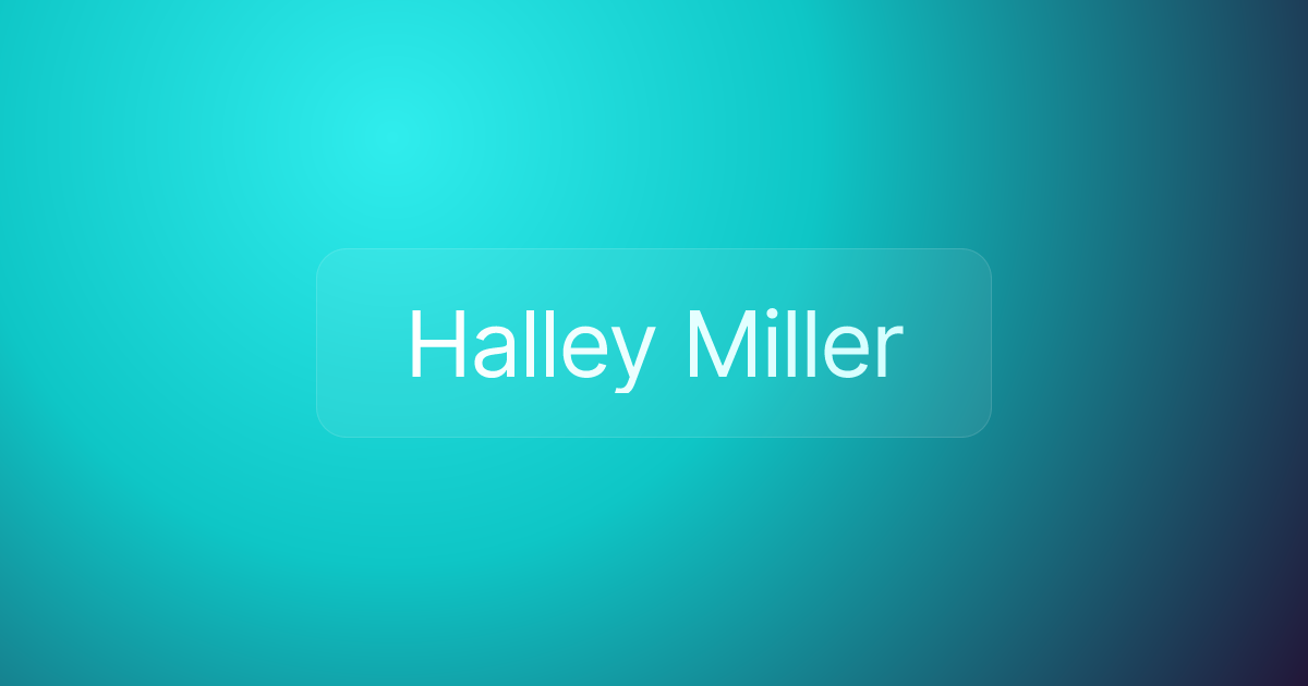 Halley Miller