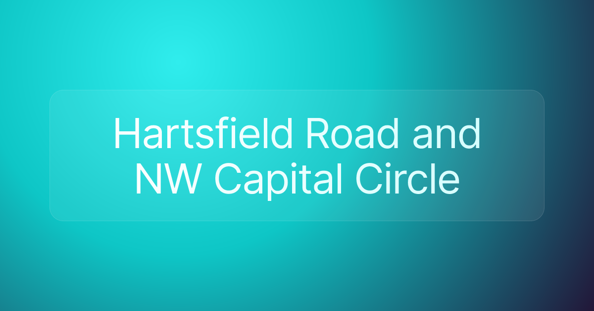 Hartsfield Road and NW Capital Circle