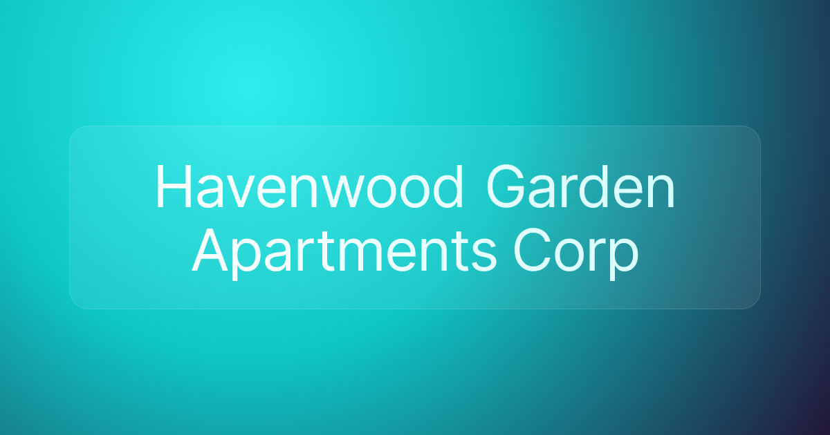 Havenwood Garden Apartments Corp