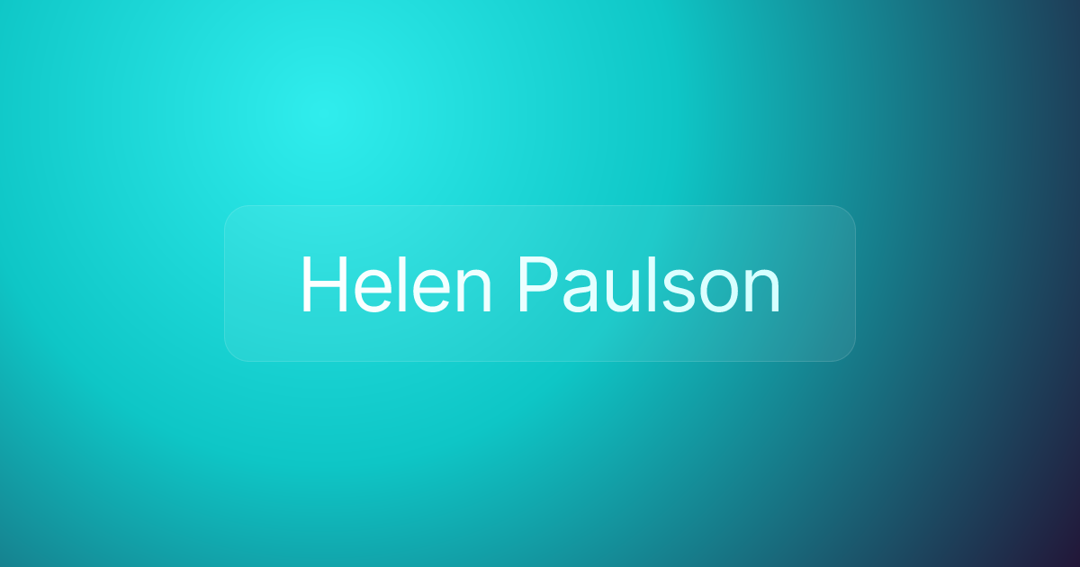 Helen Paulson