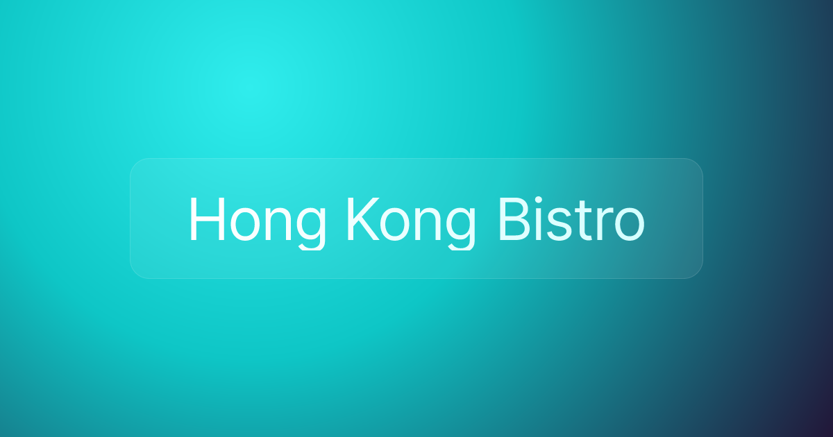 Hong Kong Bistro