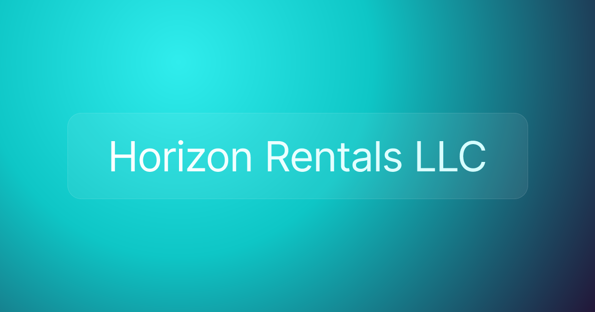 Horizon Rentals LLC