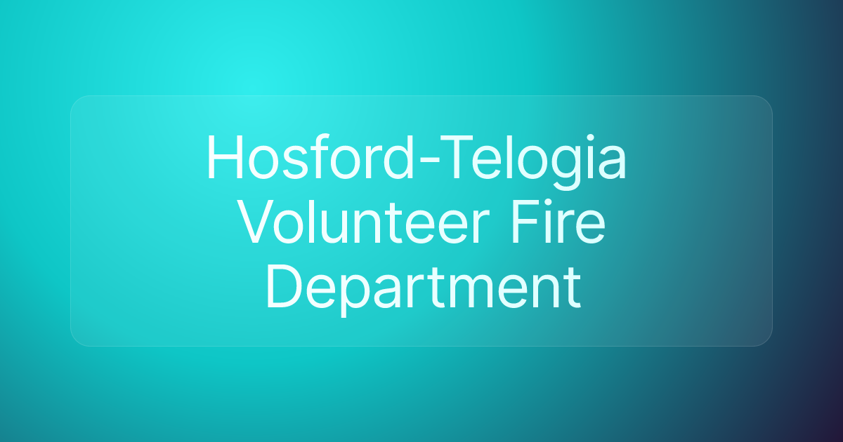 Hosford-Telogia Volunteer Fire Department