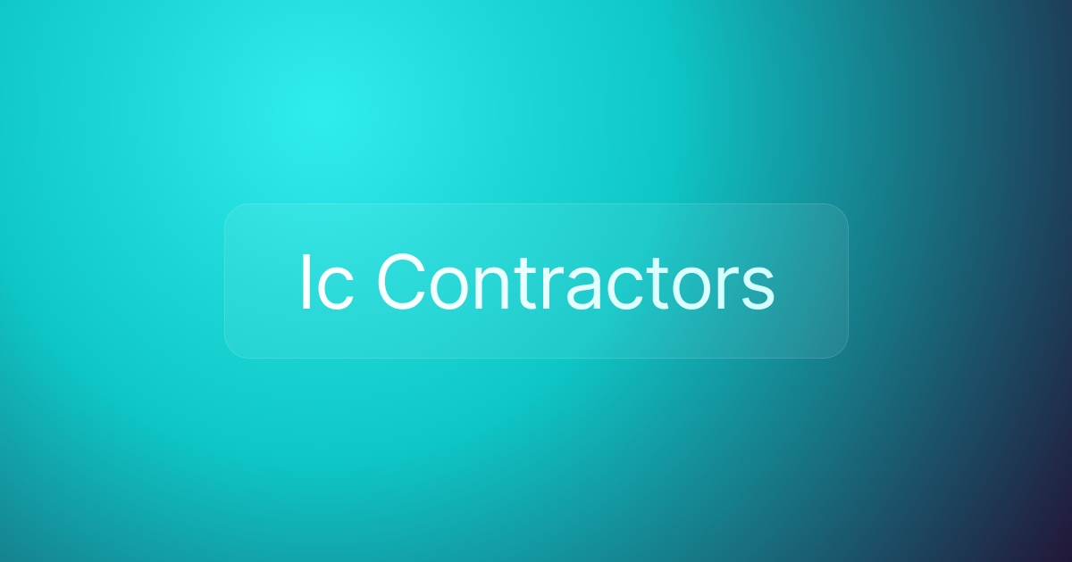 Ic Contractors