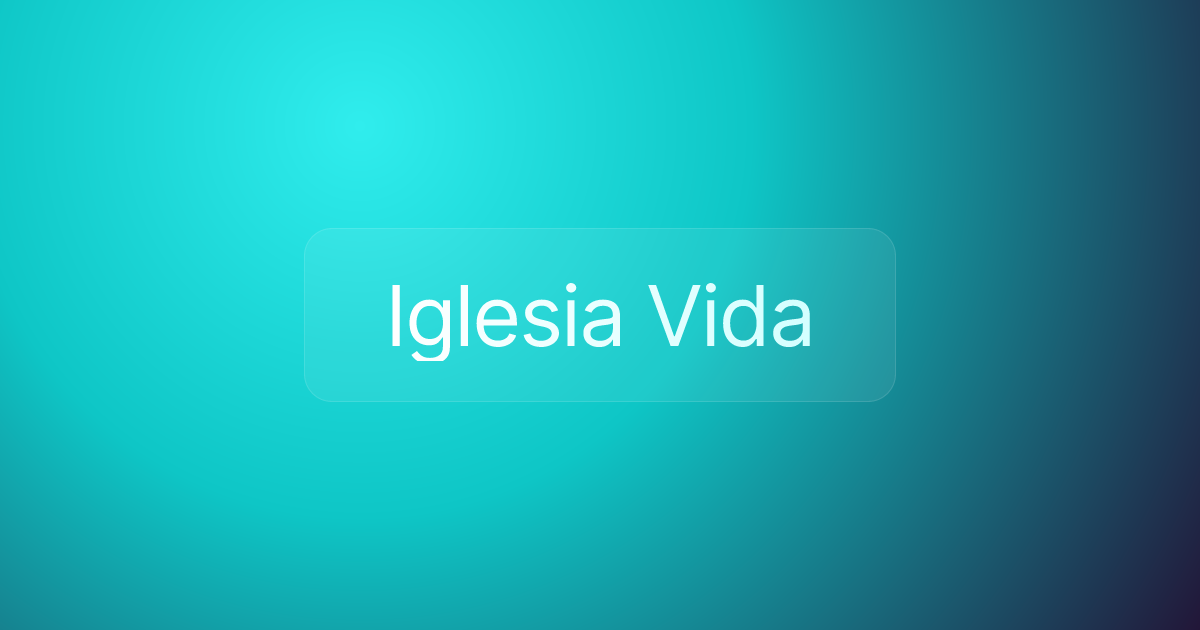 Iglesia Vida