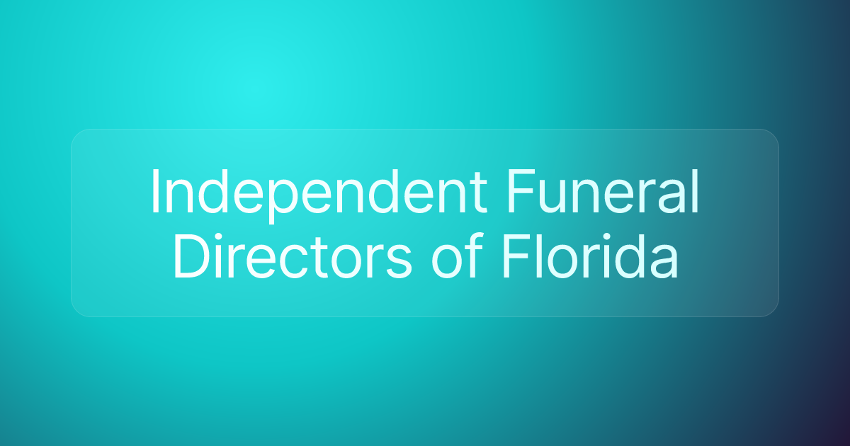 Independent Funeral Directors of Florida