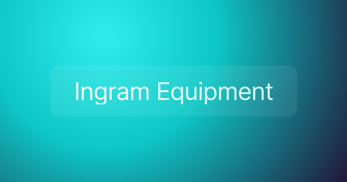 Ingram Equipment
