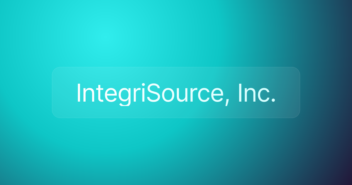 IntegriSource, Inc.