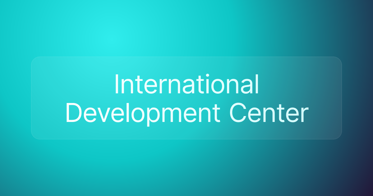 International Development Center