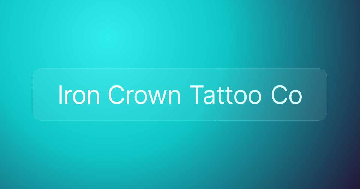 Iron Crown Tattoo Co