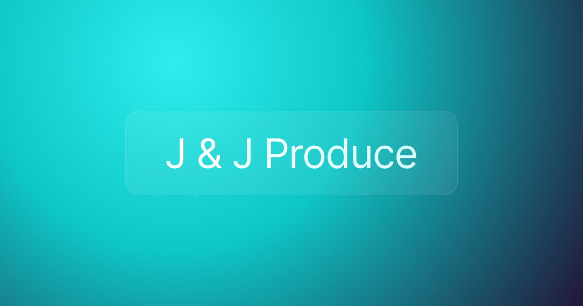 J & J Produce