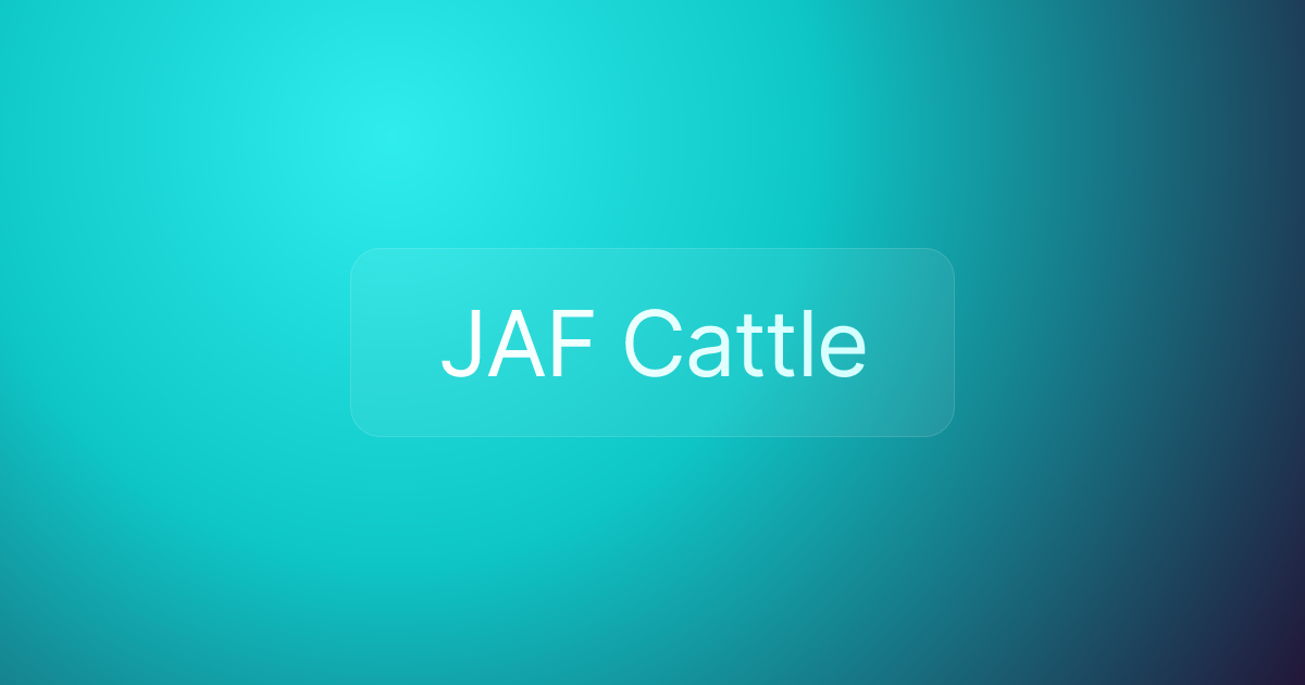 JAF Cattle
