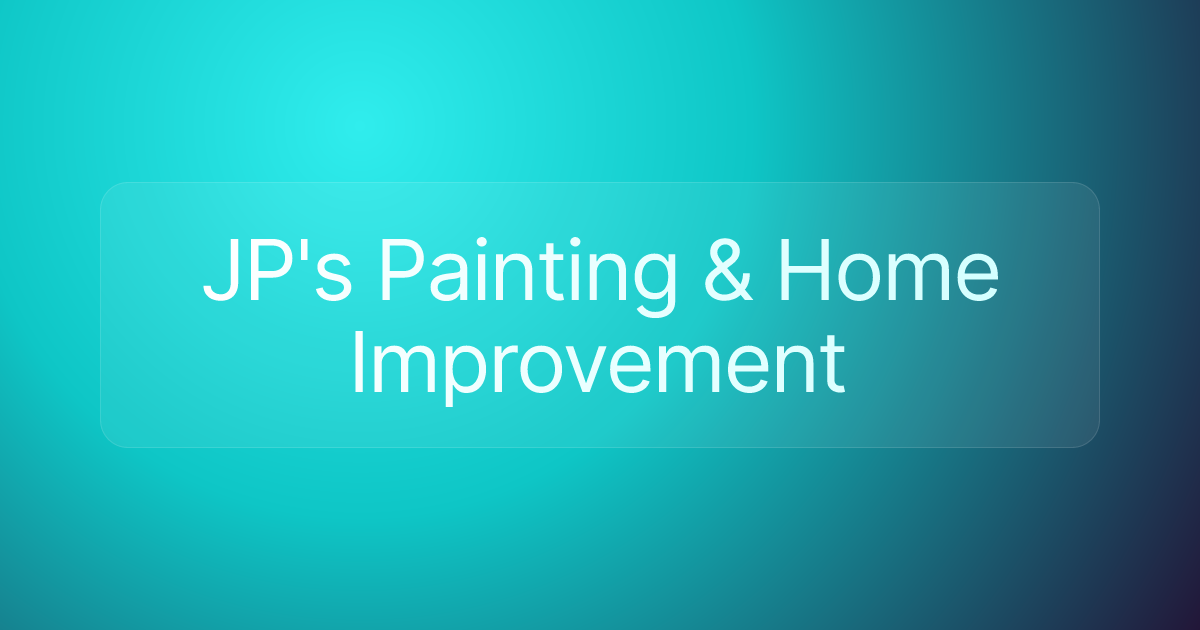 JP's Painting & Home Improvement