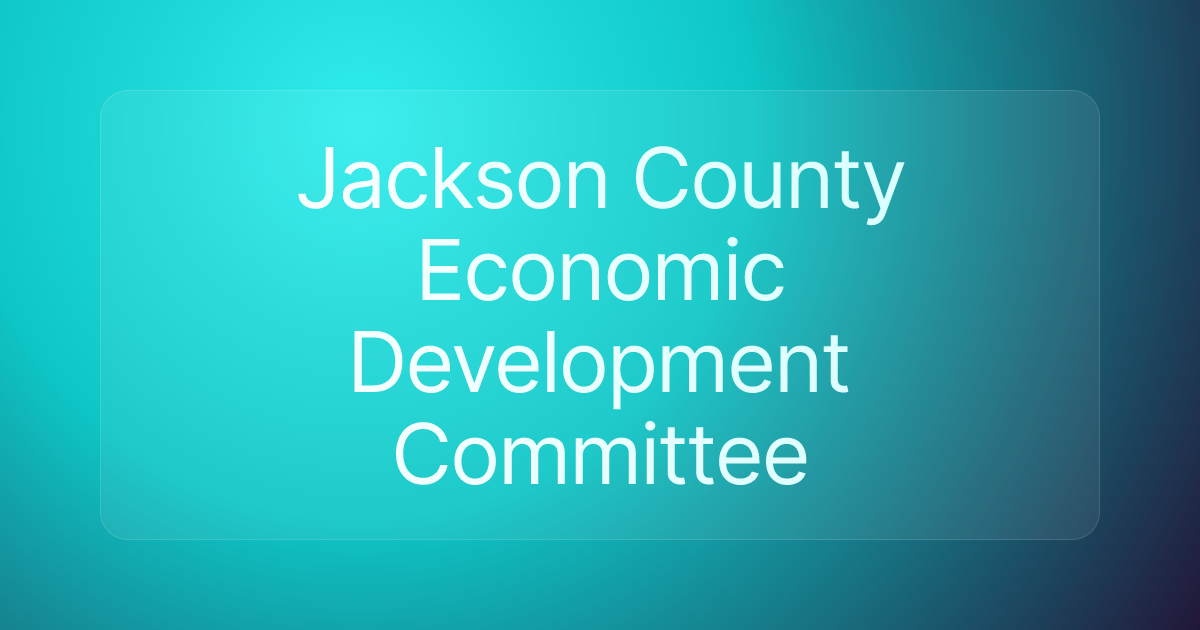 Jackson County Economic Development Committee
