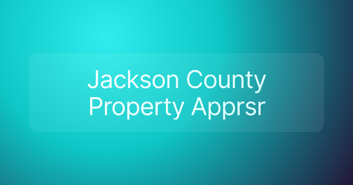 Jackson County Property Apprsr