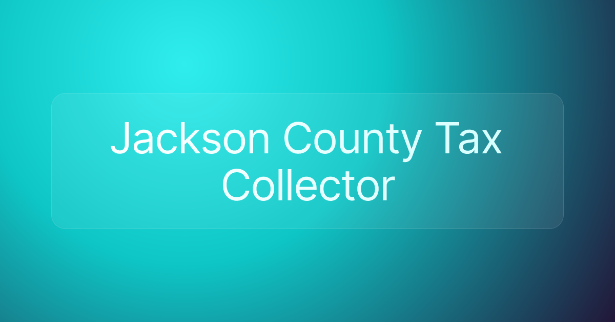 Jackson County Tax Collector