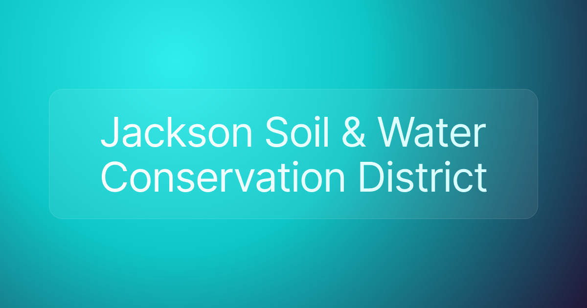 Jackson Soil & Water Conservation District