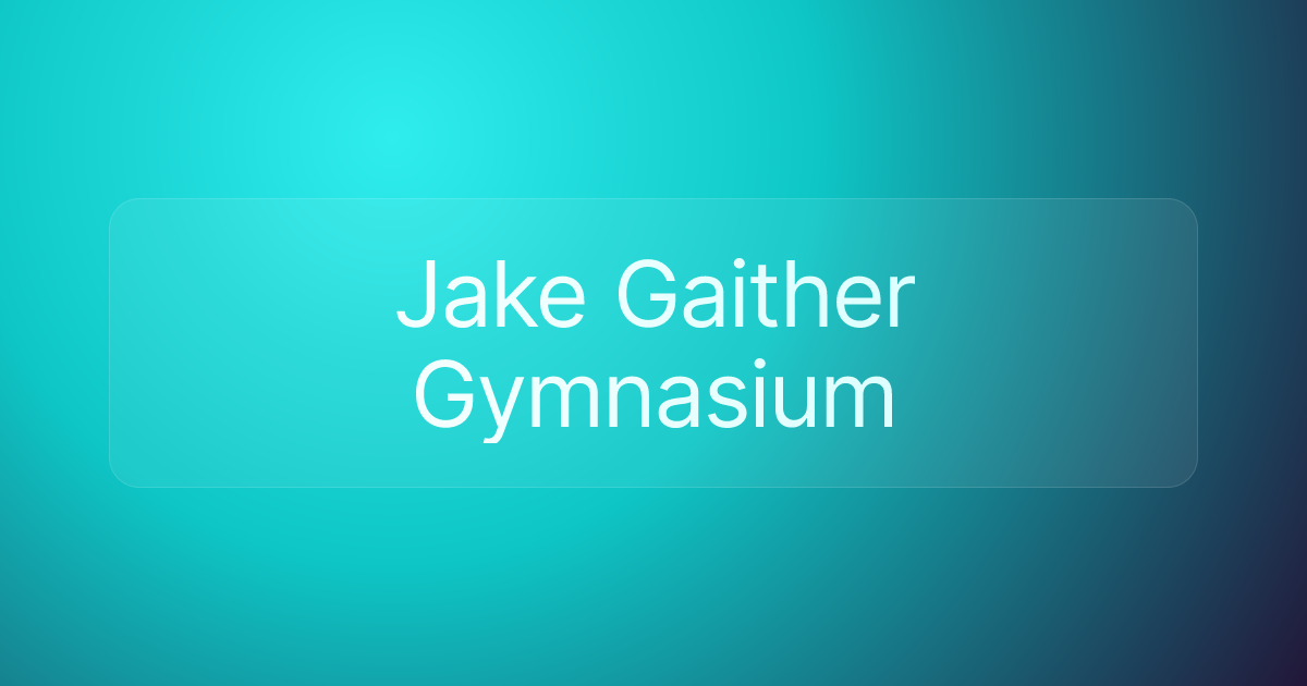 Jake Gaither Gymnasium