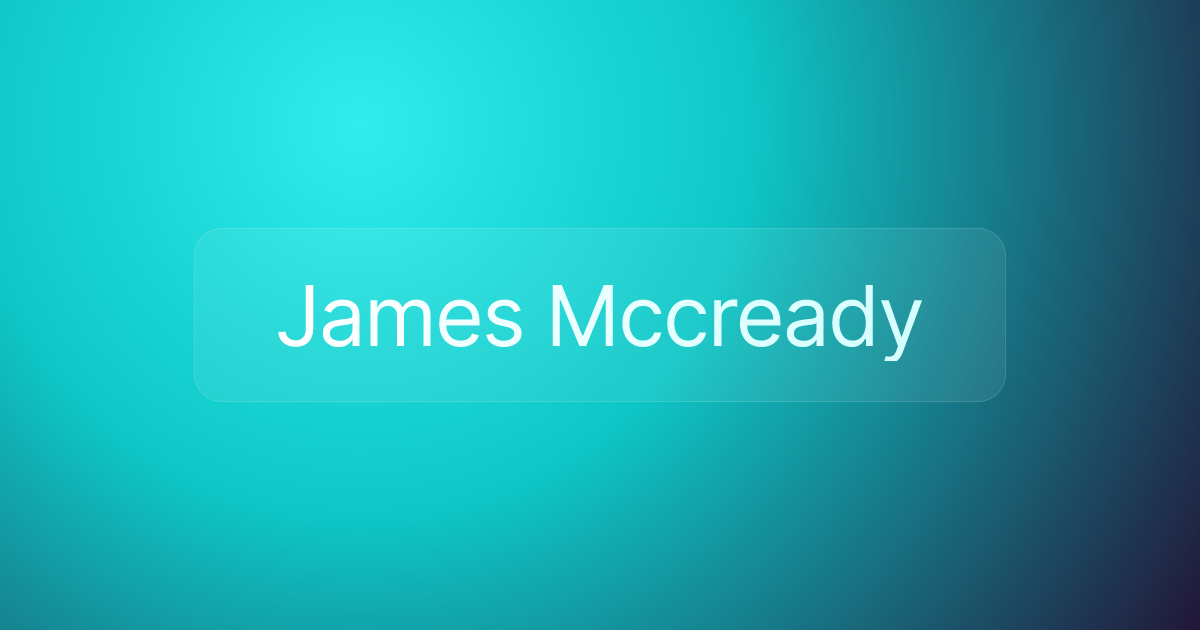 James Mccready