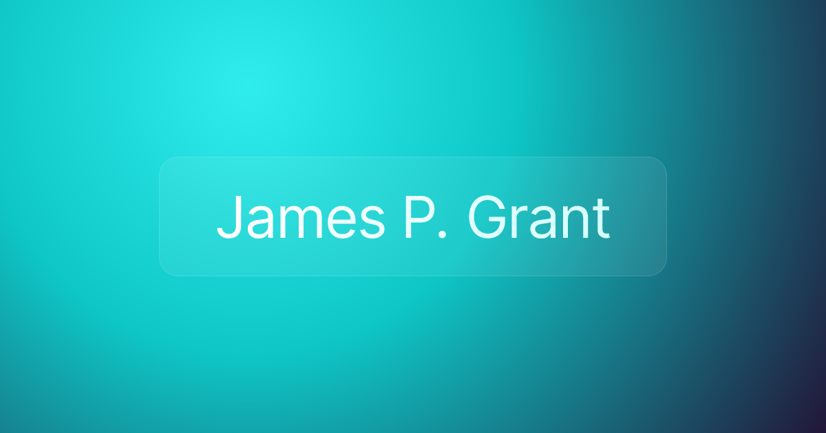 James P. Grant
