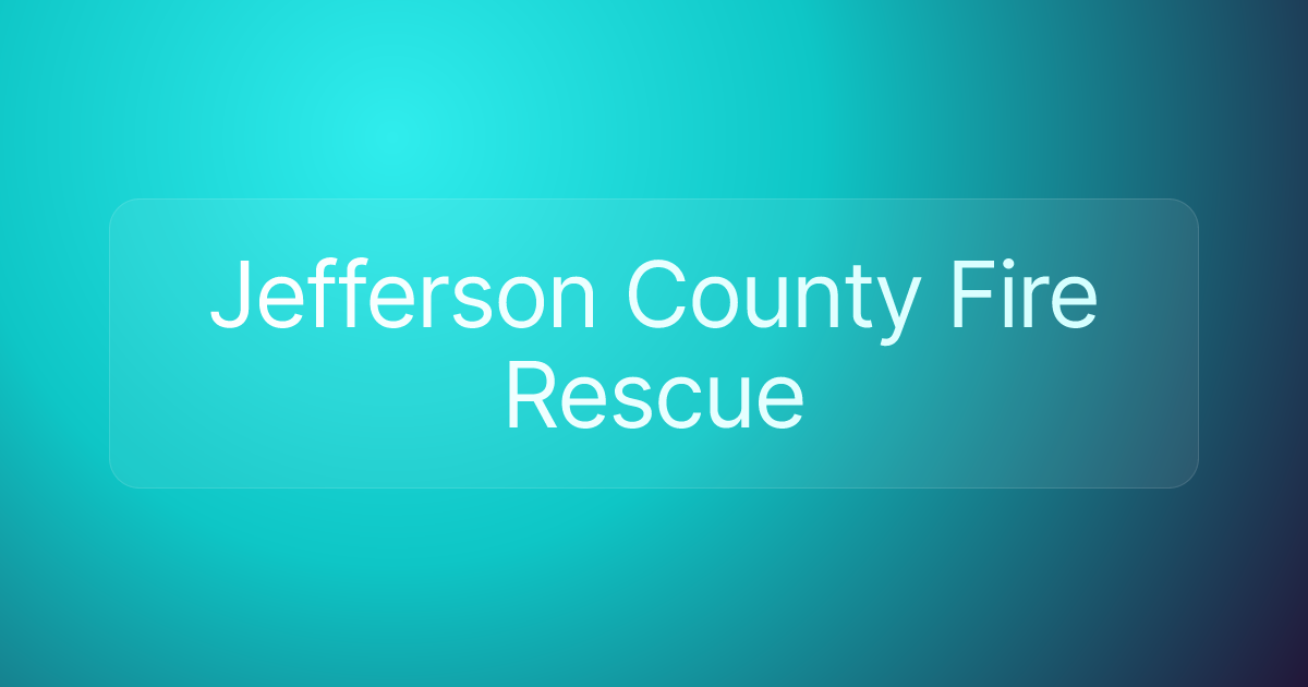 Jefferson County Fire Rescue
