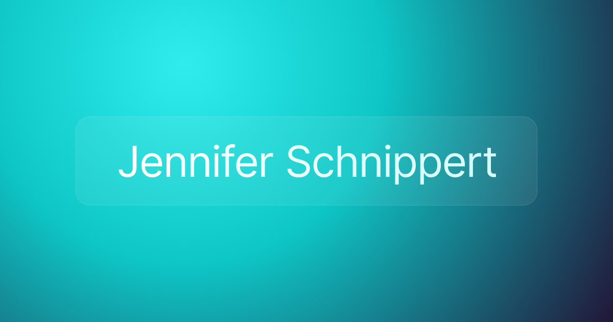Jennifer Schnippert