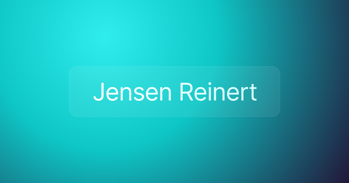 Jensen Reinert
