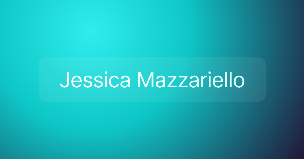 Jessica Mazzariello