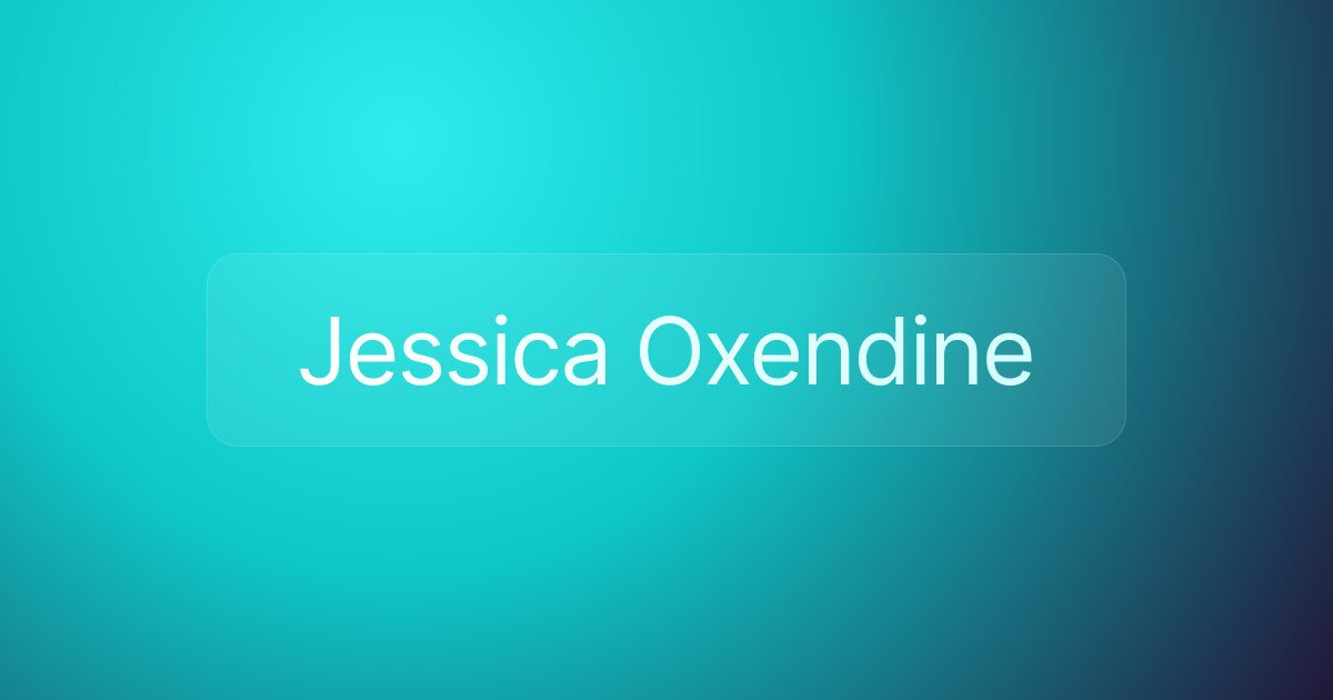 Jessica Oxendine