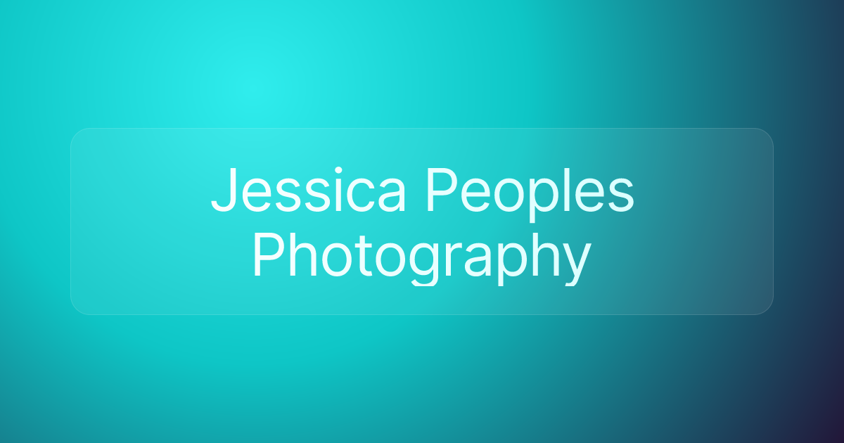 Jessica Peoples Photography