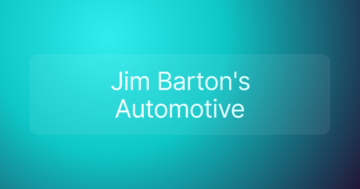 Jim Barton's Automotive