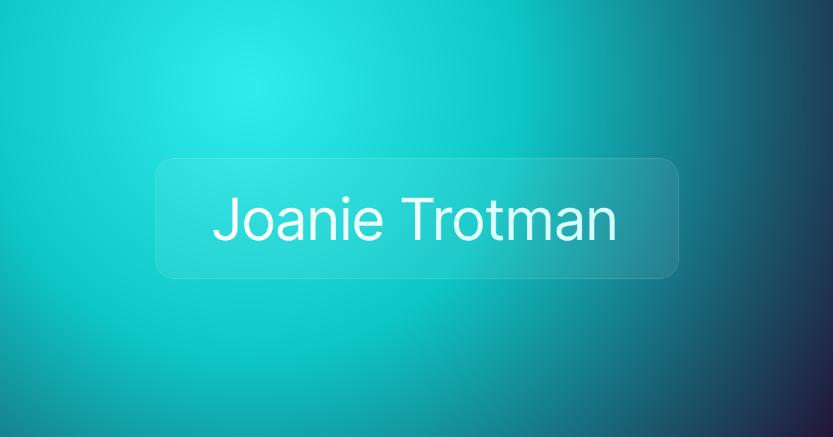Joanie Trotman