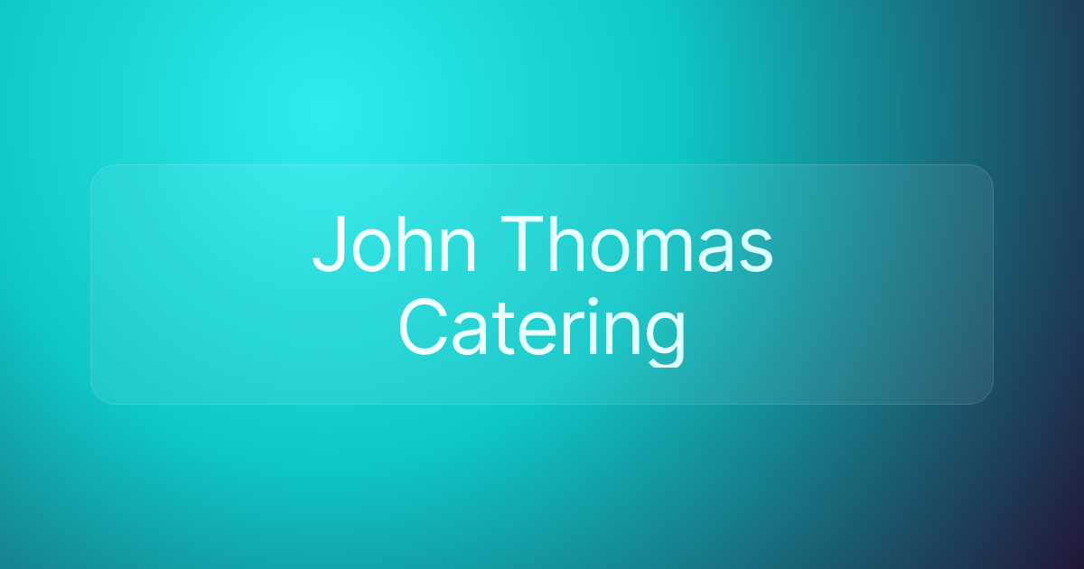 John Thomas Catering