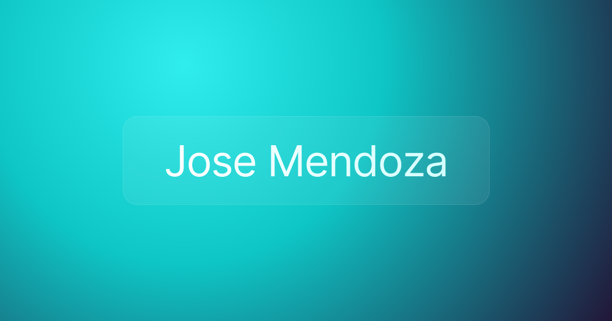 Jose Mendoza