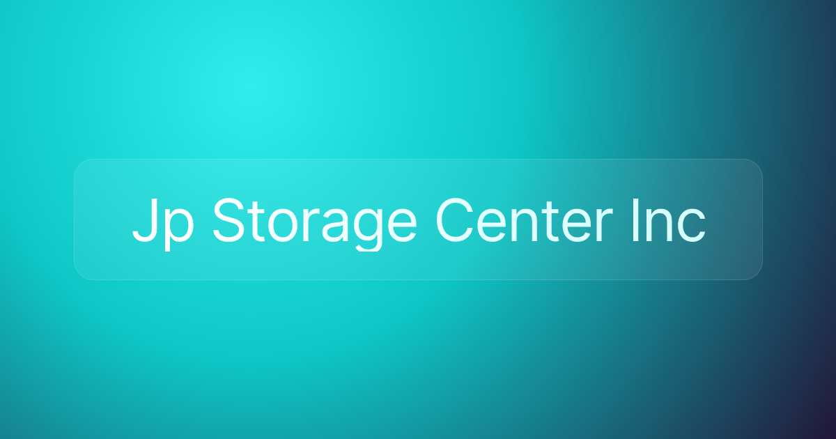 Jp Storage Center Inc