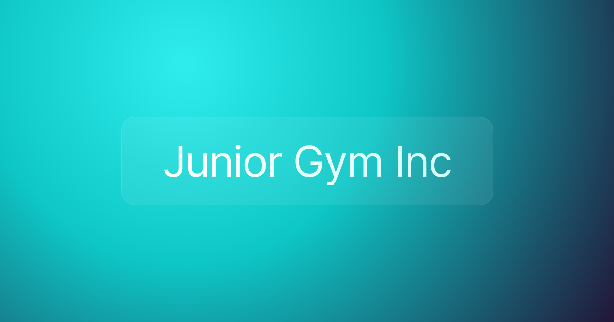 Junior Gym Inc