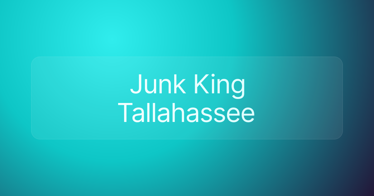 Junk King Tallahassee