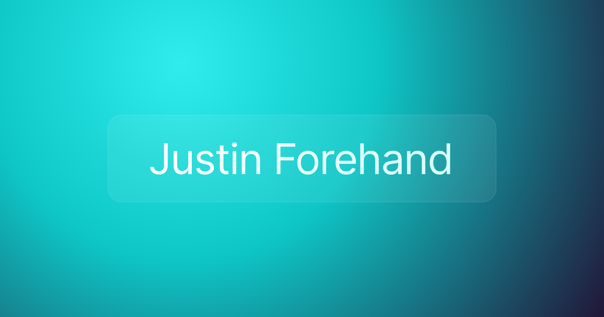 Justin Forehand