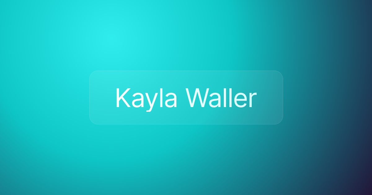 Kayla Waller