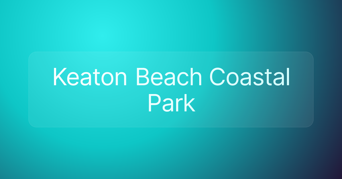Keaton Beach Coastal Park