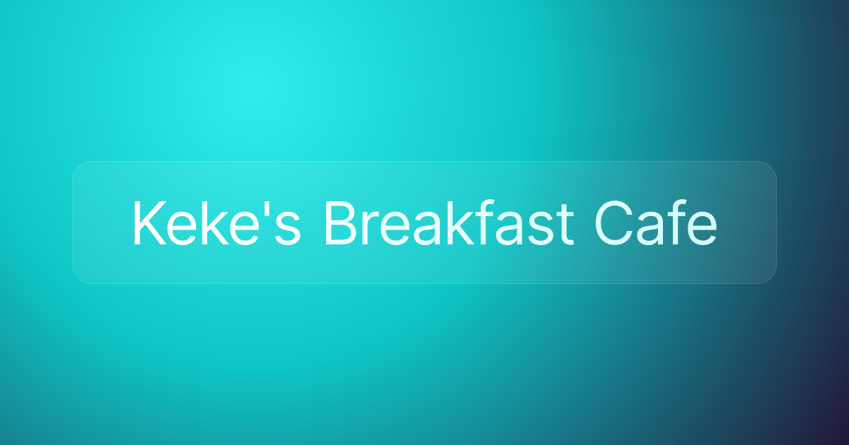 Keke's Breakfast Cafe