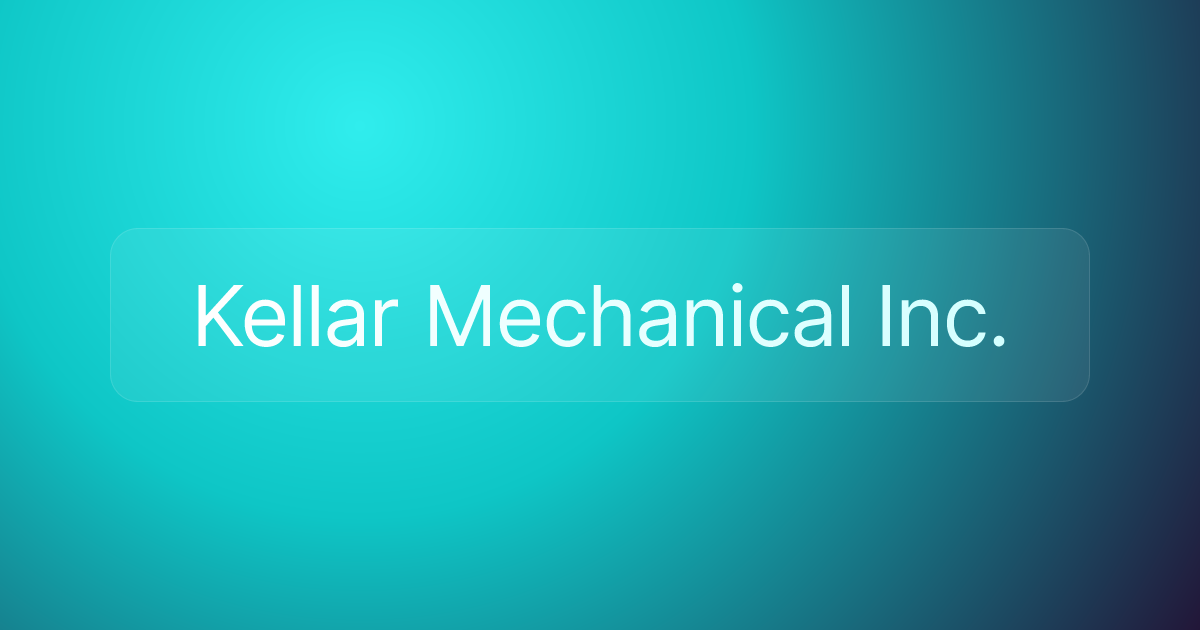 Kellar Mechanical Inc.