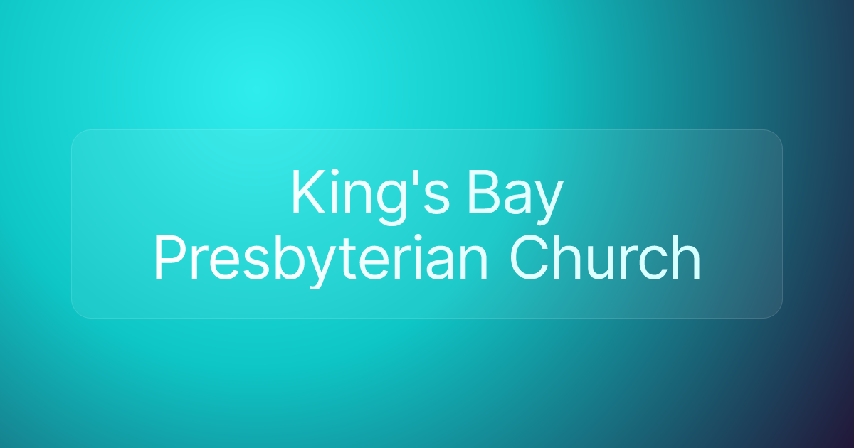 King's Bay Presbyterian Church