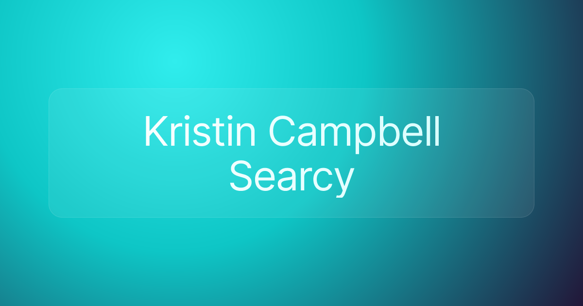 Kristin Campbell Searcy