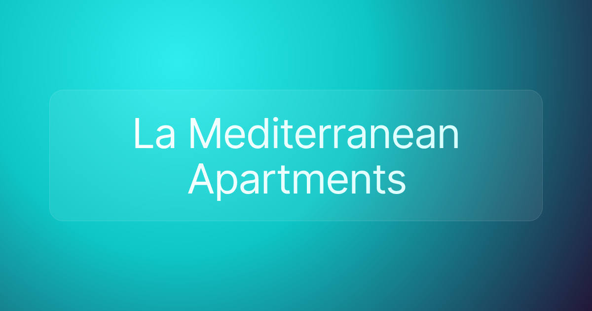 La Mediterranean Apartments