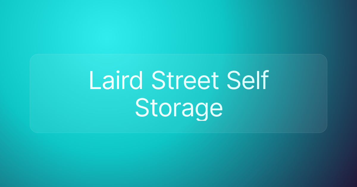 Laird Street Self Storage