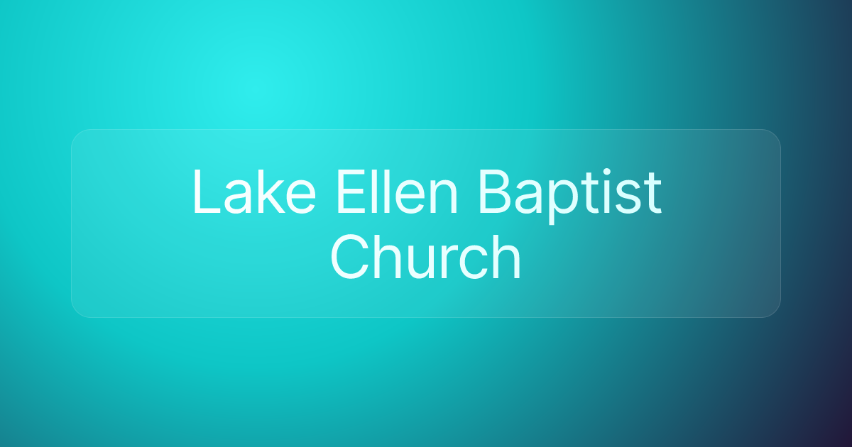 Lake Ellen Baptist Church