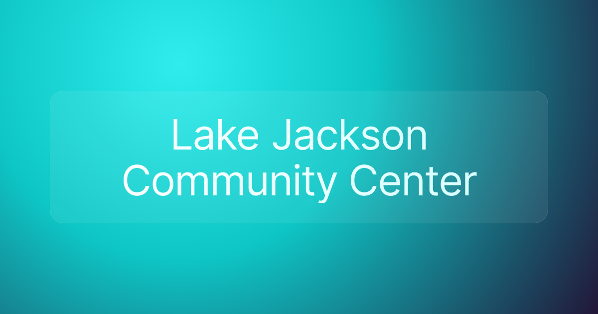 Lake Jackson Community Center