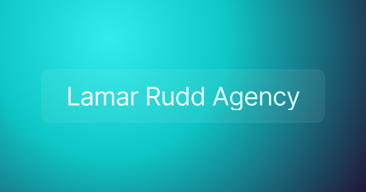 Lamar Rudd Agency